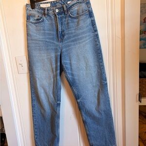 Zara Light Blue Denim High-Rise Jeans